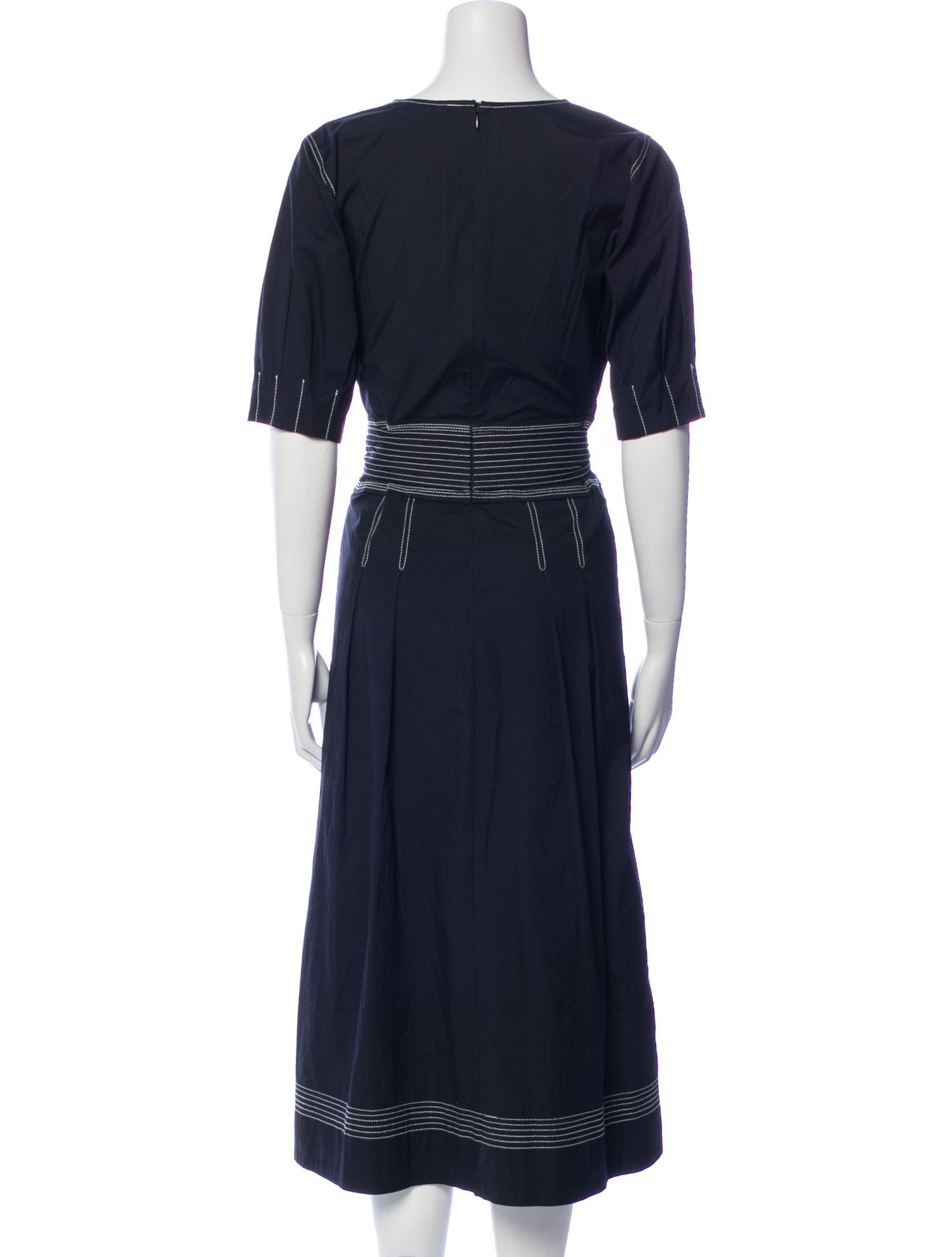 Veronica Beard V-Neck Long Dress